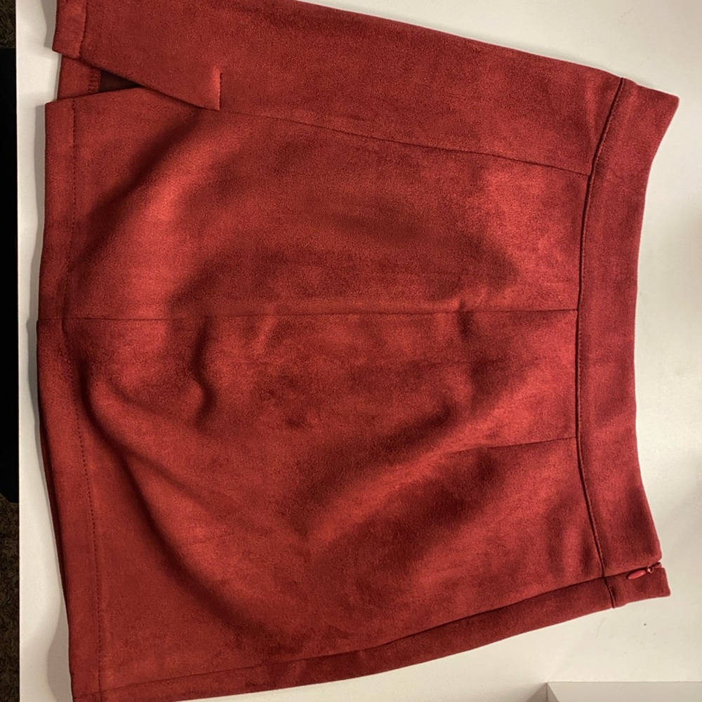 Amazon Women's Mini Skirt in Rich Red